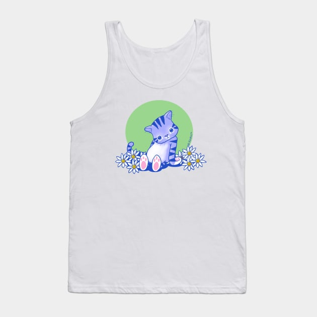 Yittle Kitty by KiniArt Tank Top by KiniArt